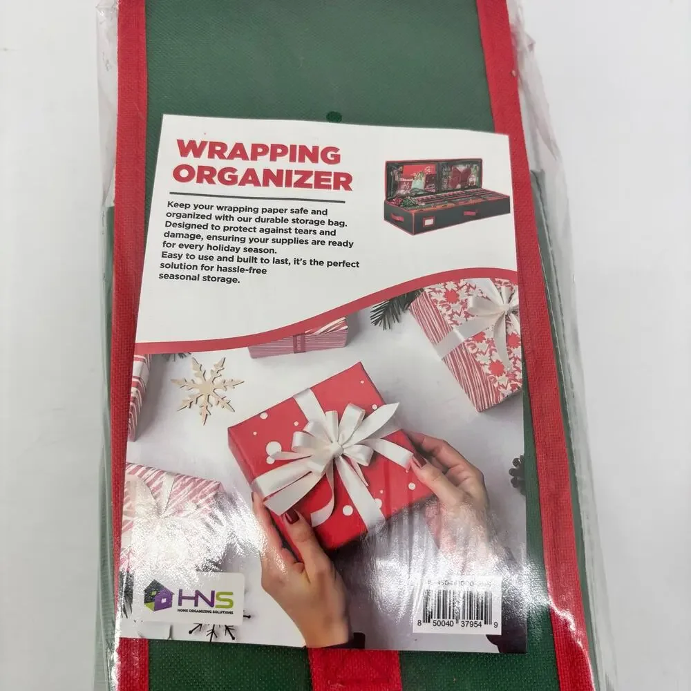 HNS Wrapping Paper Organizer Christmas Storage Home & Garden Birthday